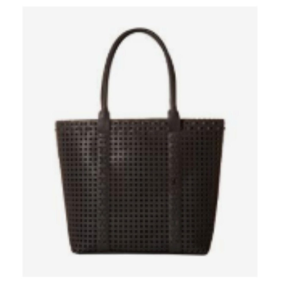 NWOT Madden Girl Perforated Bag In Bag Black Tote